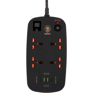 چند راهی برق گرین لاین مدل GREEN LION POWER SOCKET 3500w GNPS2PD
